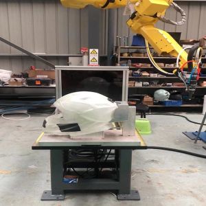 Raycus Laser Source 6 Axis 3D Robot Laser Cutter use for Glass fiber helmet