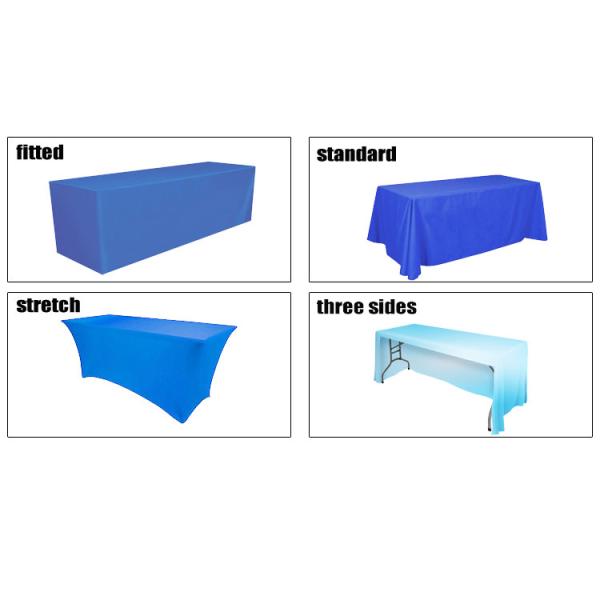 Smooth Trade Show Tablecloth Wrinkle Free Eye Catching Innovative Design