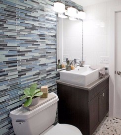 White Black Penny Grey Mosaic Floor Tiles , Various Patterns Stone Brick Mosaic Tiles