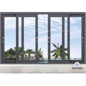Residential 60 Series Aluminium Glass Sliding Windows With Mosquito Net
