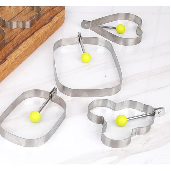 Stainless Steel DIY Love Egg Omelette Mold Thickened Non Stick Multi Functional