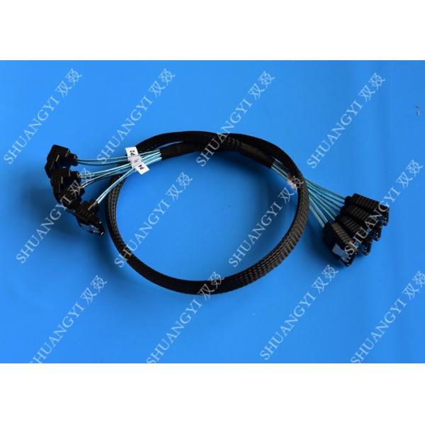 8 Inch SATA III 6.0 Gbps 7 Pin Female To Female Data Cable With Locking Latch