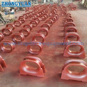 ISO 13729 Type B Bulwark Mounted Casting Steel Closed Chock Ship Towing