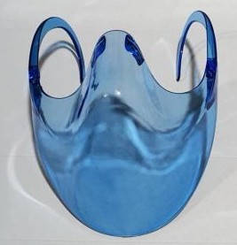 Blue color PC mask transparent protective mask splash-proof face shield For Sale