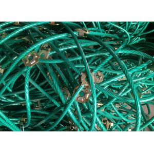 Easy To Install Passive Rockfall Barrier System Square Hole Shape With 6-20mm Wire Dia