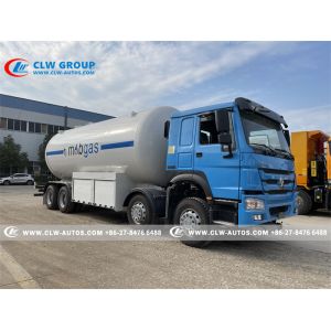 Sinotruk Howo 8x4 35.5cbm LPG Delivery Truck With Flow Meter