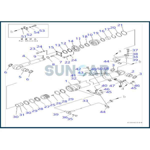 Quality Arm Bucket Cylinder Seal Repair Kit For 707-99-76140 7079976140 PC400-7 PC400LC-7 wholesale