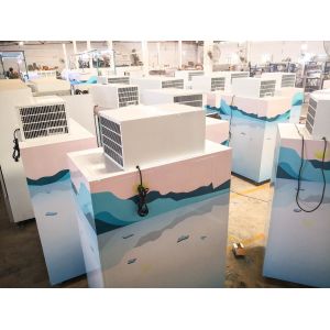 220V 110V Bagged Ice Merchandiser 915x765x2065mm R404a Refrigerant