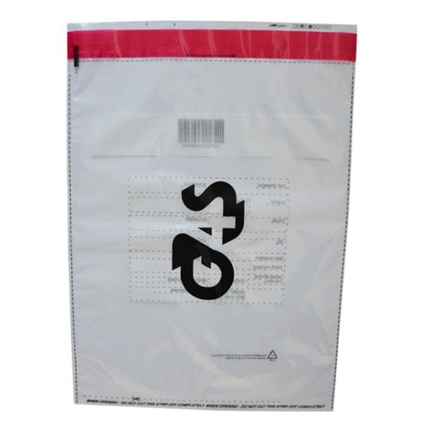 Level 4 Tamper Proof Evident Security Bag Bank Deposit Bags For Shipping
