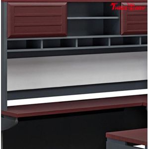 Cheap Space Saving Modern Office Furniture Pro Linea U Corner Computer Desk With Hutch for sale