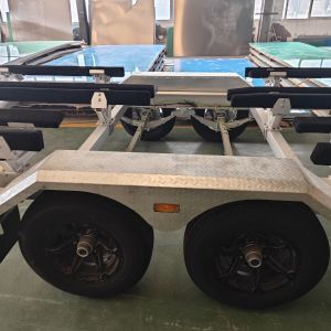 2 Inch Ball Hitch Lightweight Aluminium Boat Trailer with LED Waterproof Lights