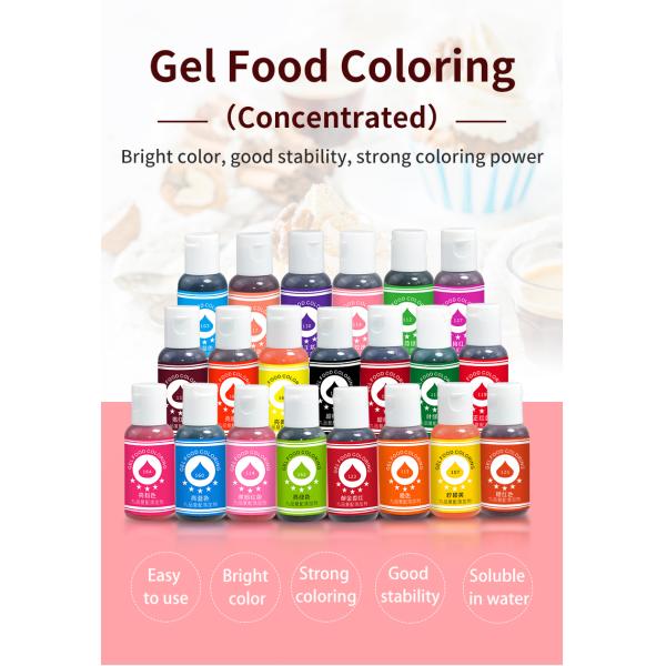 Easy To Mix Fondant Coloring Gel , Deep Pink Edible Gel Colors