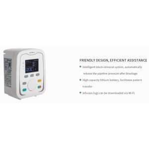 China Compact Portable Medical Infusion Pumps Ultrasonic bubble detection on sale