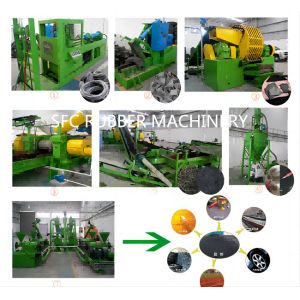 Different Capacity Waste Tyres Rubber Powder Making Line With CE&ISO