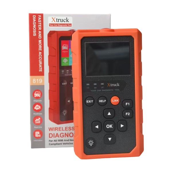 Xtruck 819 OBD2 Diagnostic Tool with 9 Major Protocols Support 2.8-inch IPS