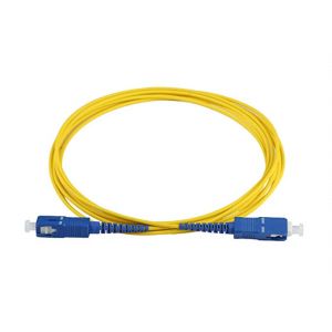 Cheap LSZH 9/125 Fiber Optic Patch Cord SC To SC 2.0mm Single Mode Multiple Sizes for sale
