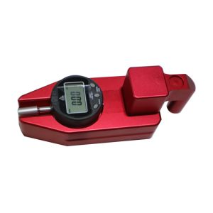 Red Color Aluminum Alloy Road Marking Thickness Gauge With ±0.1mm Minimum