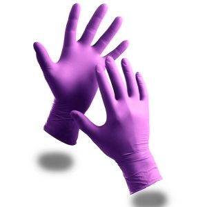 China Disposable examin Nitrile Gloves,Powder Free, purple, blue, S M L XL size, AQL1.5 on sale