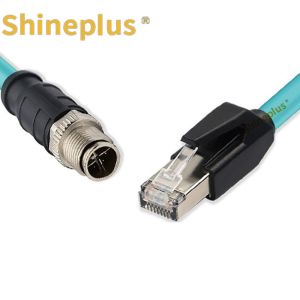 Ethernet Industrial Camera Network Cable 8 Core X Type Cameralink M12 To RJ45