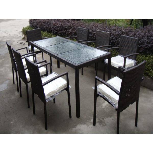 Quality outdoor dining set rattan chair and table wholesale