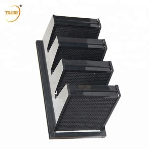 0.3u Activated Carbon Air Filter V Bank Air Filter 800-4200 CMB/H