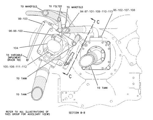 1096867 LINES GP-HYDRAULIC Parts scheme