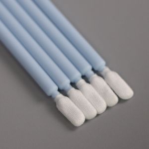 Round Head Cleanroom Swab Polypropylene Small Cotton Buds Microfiber Swabs For