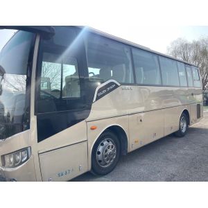 Old Coach Bus 37 Seats Manual Transmission LHD Rear Engine Used Golden Dragon