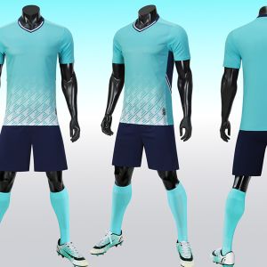 Premium Fabric Lightweight Plain Soccer Jerseys Breathable Football Jersey Set