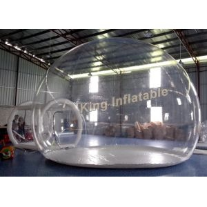 Cheap 0.65mm PVC Transparent Inflatable Tent Clear Air Bubble Tent With Single Layer for sale