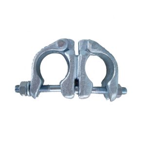 Galvanized Double Scaffolding Swivel Coupler , Pressed Sleeve Coupler British Style