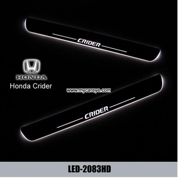 Quality Honda Crider Car accessory moving door scuff LED Pedal Lights for sale wholesale