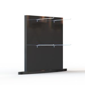 Black Count Panel 45x47cm One Side Branded Display Stands Acrylic