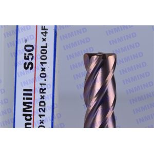 12*R1.0*150L*4F Extra long Corner Radius end mill Corner R1.0  AOL150mm  SiN Coating  corner Rounding end mill