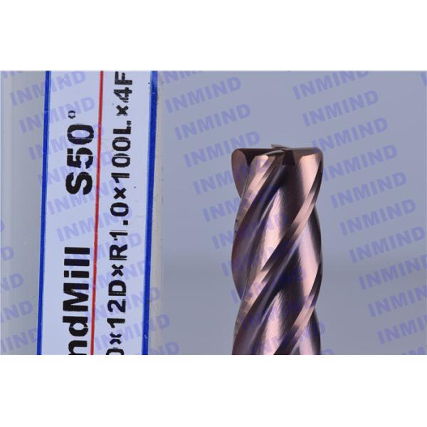 Quality 12*R1.0*150L*4F Extra long Corner Radius end mill Corner R1.0  AOL150mm  SiN Coating  corner Rounding end mill wholesale
