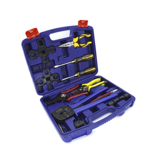 2.5 - 6mm2 Wire Crimping Tool Kit With 5 Interchangeable Jaws Wire Striper