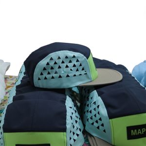 Nylon 5 Panel Camper Hats Breathable Quick Dry Five Panel Running Cap