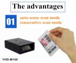 1D Barcode Scanner Engine Small Code Reader Engine USB TTL RS232 Interface
