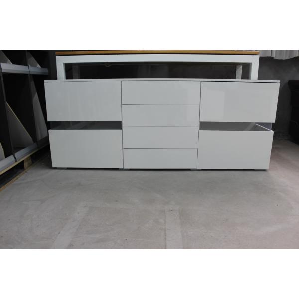High Bending Strength Particle Board TV Stand With Drawers Strong Nail Holding