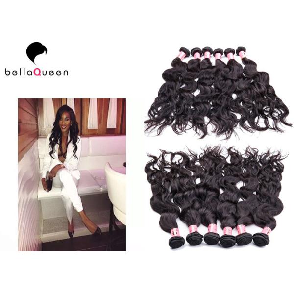 Quality Full Cuticle Intact Water Wave Grade 6A Virgin Peruvian Human Hair Weft wholesale