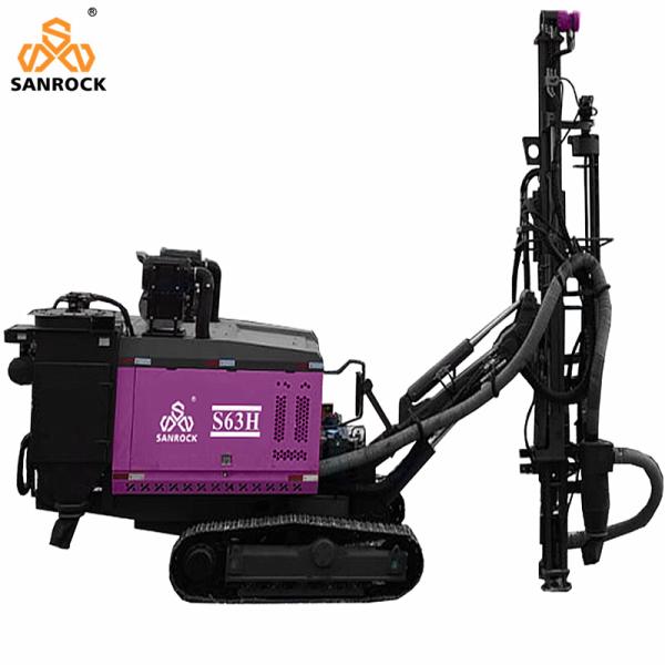 Mining Rock Blast Hole Drilling Rig Power 194kw Crawler DTH Drilling Machine