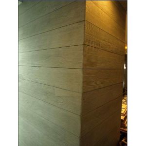Quickly Hard Fibre Cement Board Cladding / Fibre Cement Sheet Wood Grain UV Coating