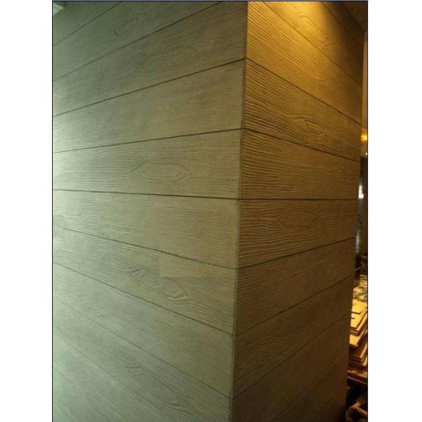 Quality Quickly Hard Fibre Cement Board Cladding / Fibre Cement Sheet Wood Grain UV Coating wholesale