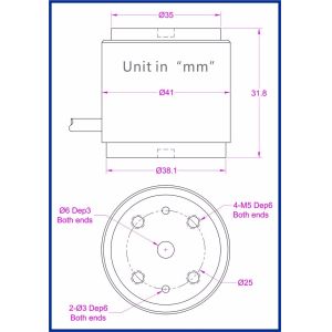 1 kgf-cm Torque sensor 2 kgf*cm torque transducer 5 kgf-cm torsion measurement