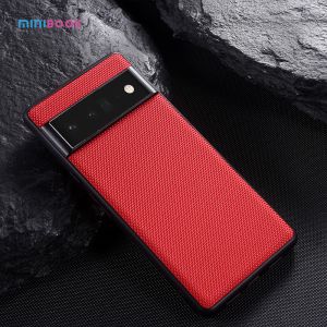 Fabric Hybrid TPU PC Leather Back Cover for Google Pixel 6 Pro and Pixel 6 Phone