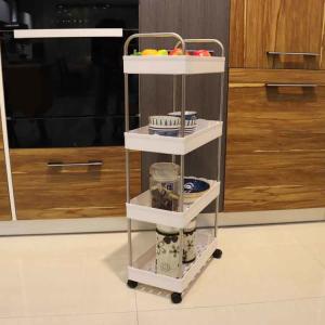Cheap ODM Movable Home Storage Carts For Tableware PP Plastic Multiscene Use Practical for sale