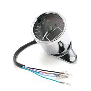 Cheap Retro 2.5&quot; LCD Digital Speedometer , Metal Aftermarket Motorcycle Guages for sale