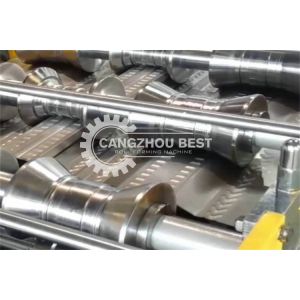 PLC Control Metal Deck Roll Forming Machine With 21 Forming Stations