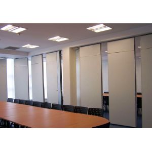 Conference Room Sound Proof Operable Partition Walls With MDF + Aluminum
