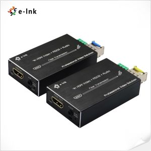 Mini 4K HDMI Fiber Extender with RS232 & External Audio 80km HDCP 1.2Data 10